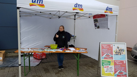 Infostand bei dm in Prisdorf